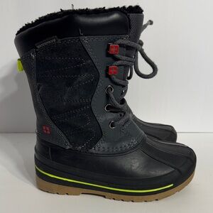 Swiss Tech Black and Gray Kids Snow Boots Boys 11